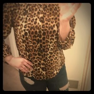 Express Leopard print shirt...excellent condition,